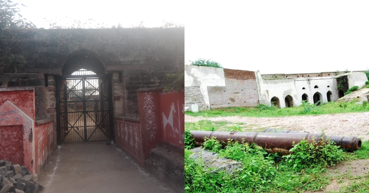 Jagtial Fort gate 
and inside of the gate
