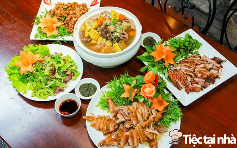 Thực đơn tiệc tại nhà số 5 giá 300k với các món từ nhím