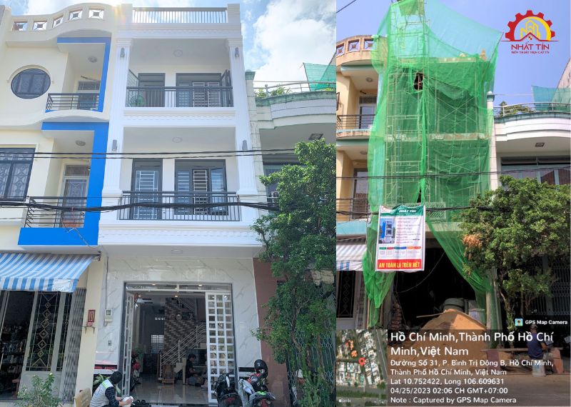 Thi công trọn gói nhà phố cho gia đình chú Hồng quận Tân Bình Nhất Tín