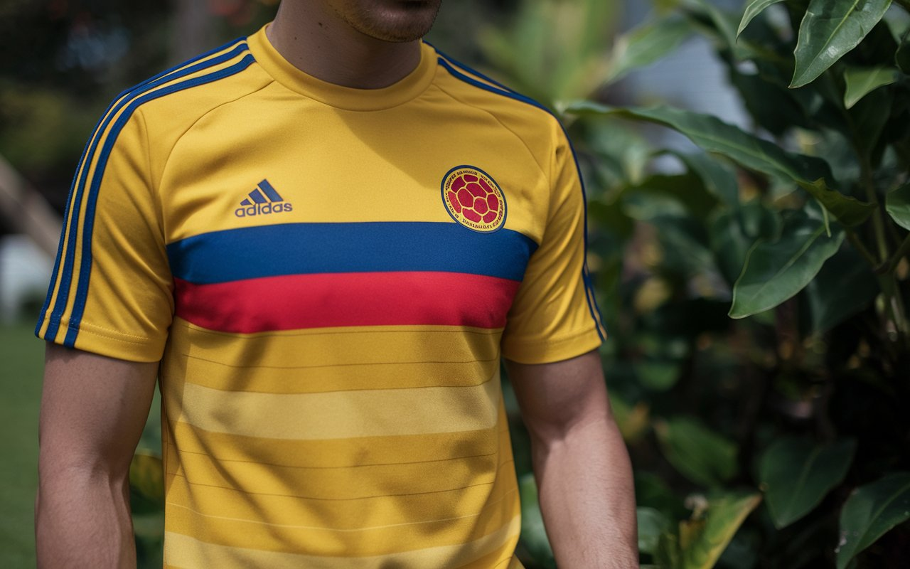 Adidas Colombia Men's Adicolor 3 Stripe Short Sleeve Tee