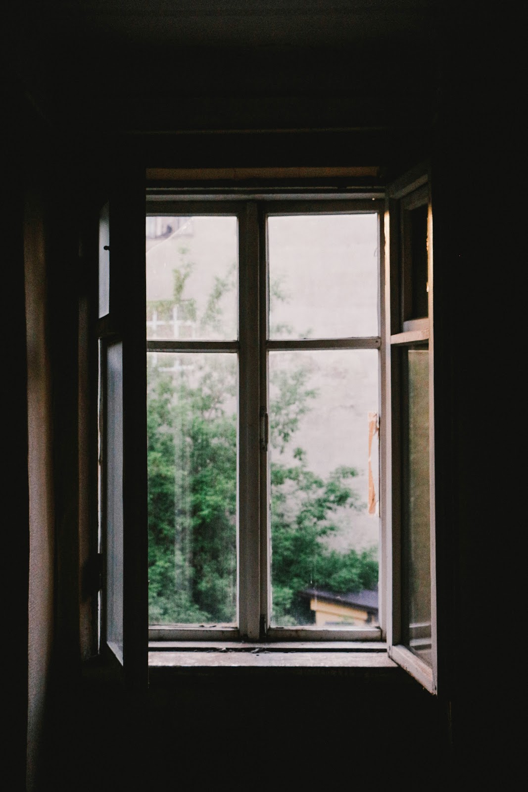 Image of heavy curtains used as window treatments for warmth