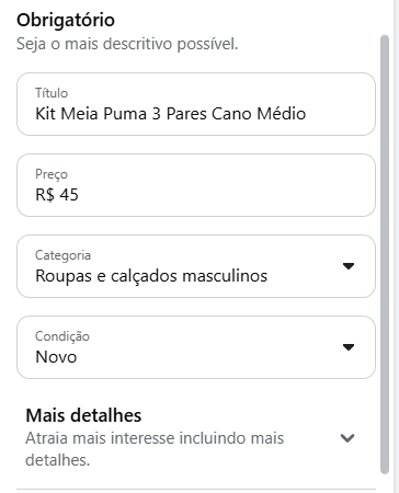 como vender no marketplace do facebook