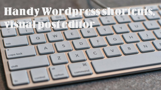 Raccourcis Wordpress pratiques, éditeur de publication visuel