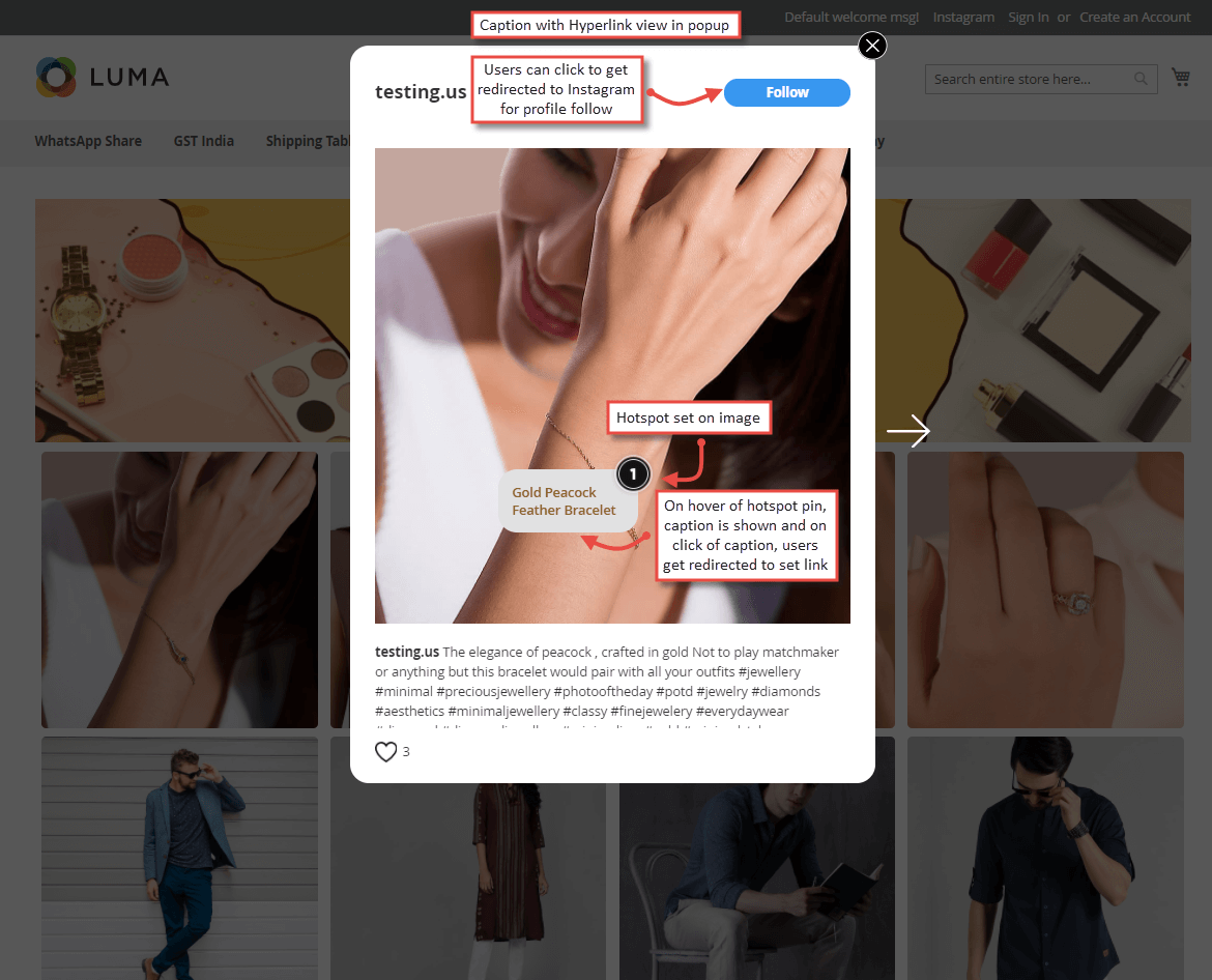 Actionable details on your store