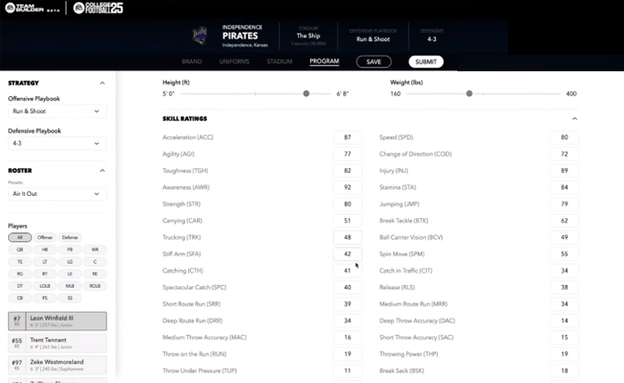 College Football 25 Team Guide