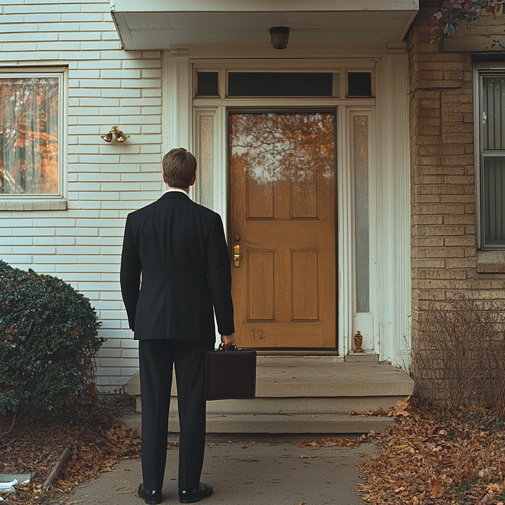 A man in a suit holding a briefcase | Source: Midjourney