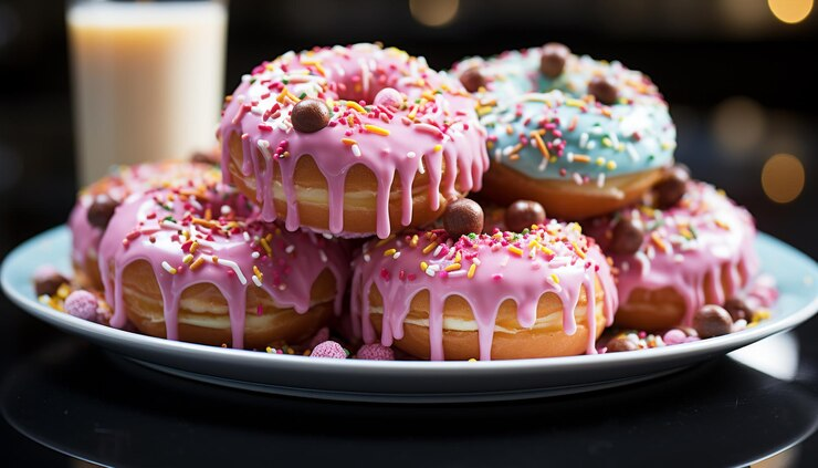 donuts with ice cream