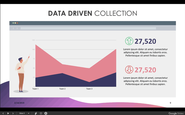 Google Slides Playful Data Driven Template