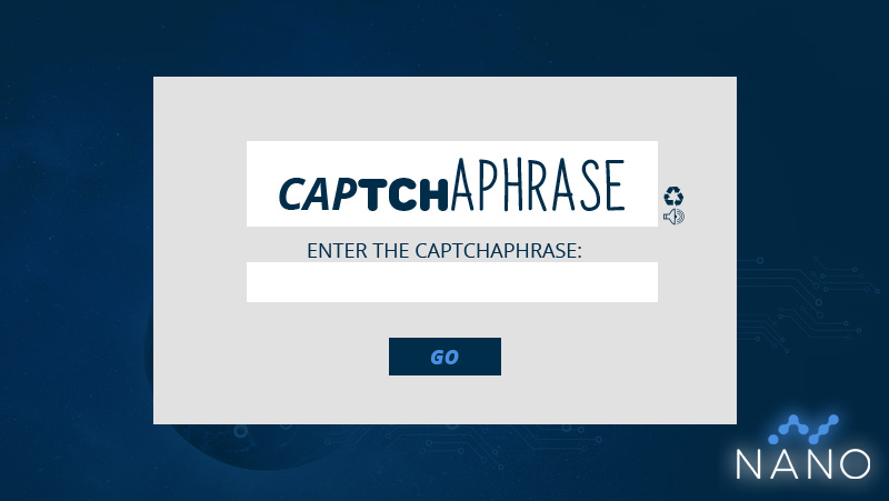 Nano Captcha