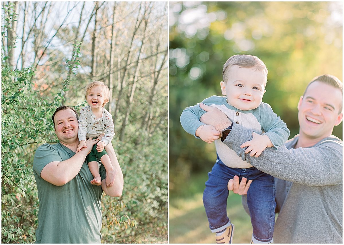 Photos with toddler and dad