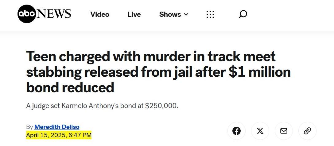 Karmelo Anthony Released on $250,000 Bail as Investigation Continues