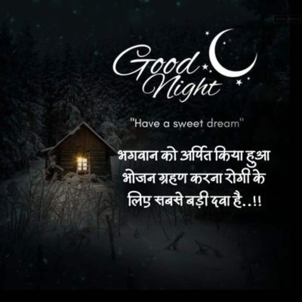 Good Night Quotes in Hindi [HD Photos] | शुभ रात्रि सुविचार