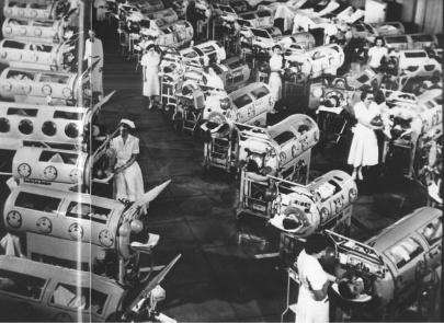 r/HistoryPorn - Iron lung ward filled with polio patients, Rancho Los Amigos Hospital, California (1952) [3504x2252]