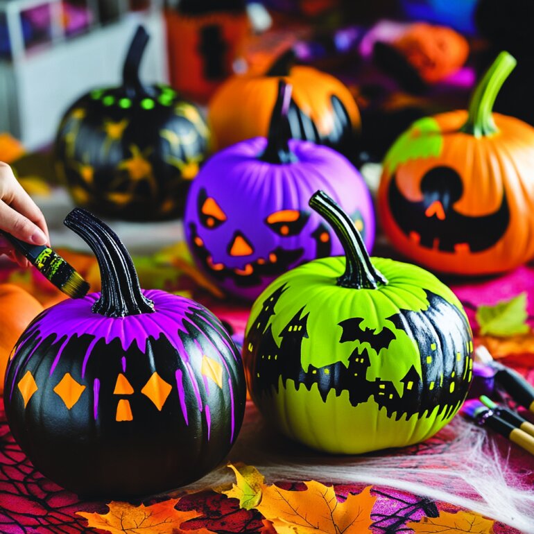 Halloween Pumpkin Painting 2025