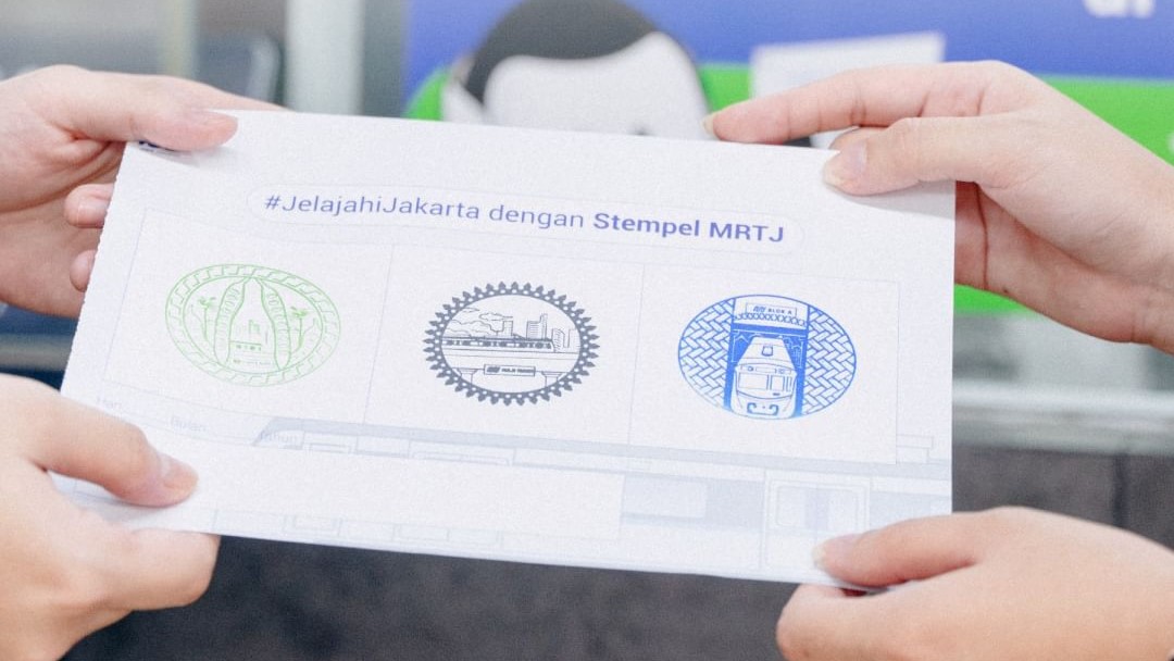 Stempel Stasiun MRT Blok A. Sumber: MRT Jakarta