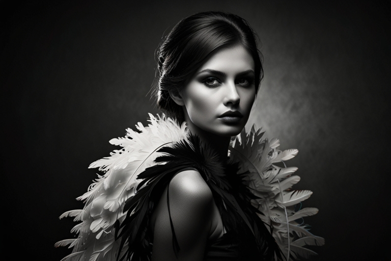 Art Noir Turkey Feather Photography Fashion