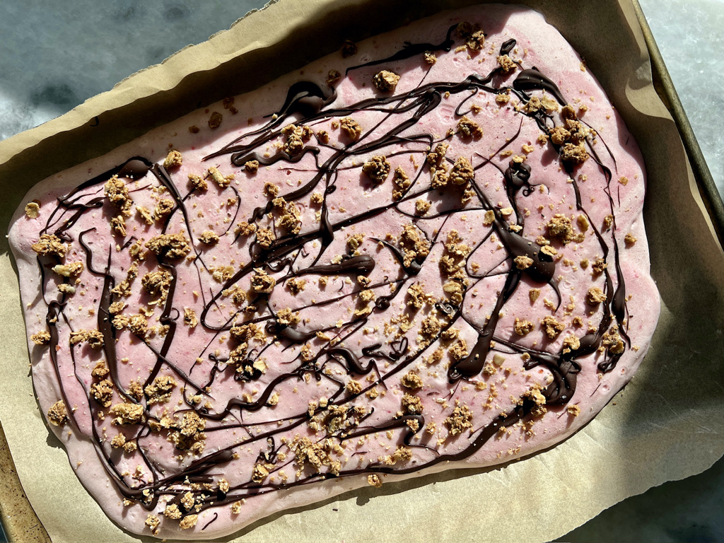frozen cottage cheese peanut butter strawberries dark chocolate - fertility meal plan and recipes for fertility - Wenatal
