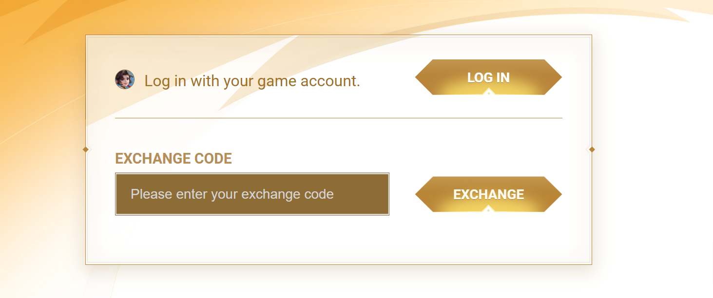 cari dan temukan kolom yang bertuliskan 'Exchange Code', kemudian masukkan kode, dan klik "exchange"