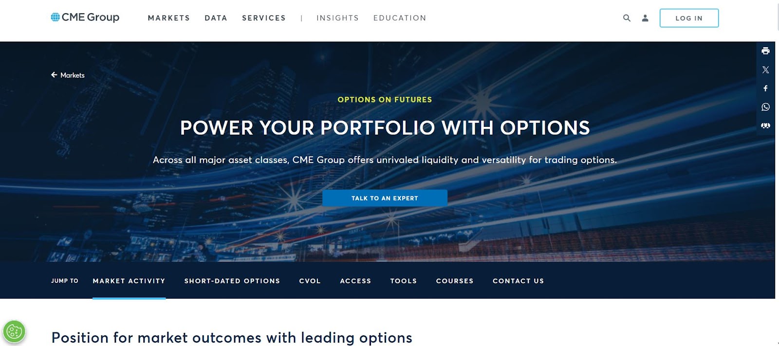 CME crypto options exchange