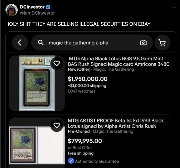 X Twitter screenshot of DCinvestor