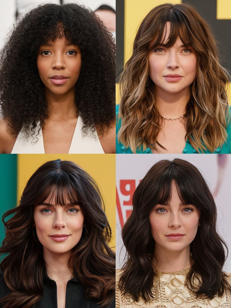 1. Hair Textures and How They Affect Bang Styles