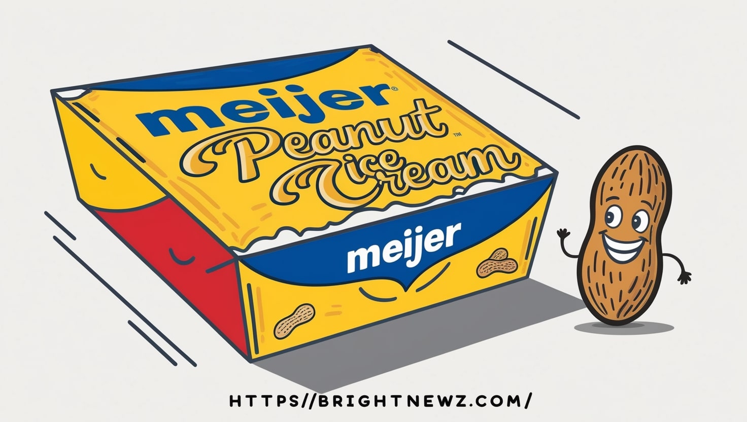 Meijer Peanut Butter Ice Cream Carton