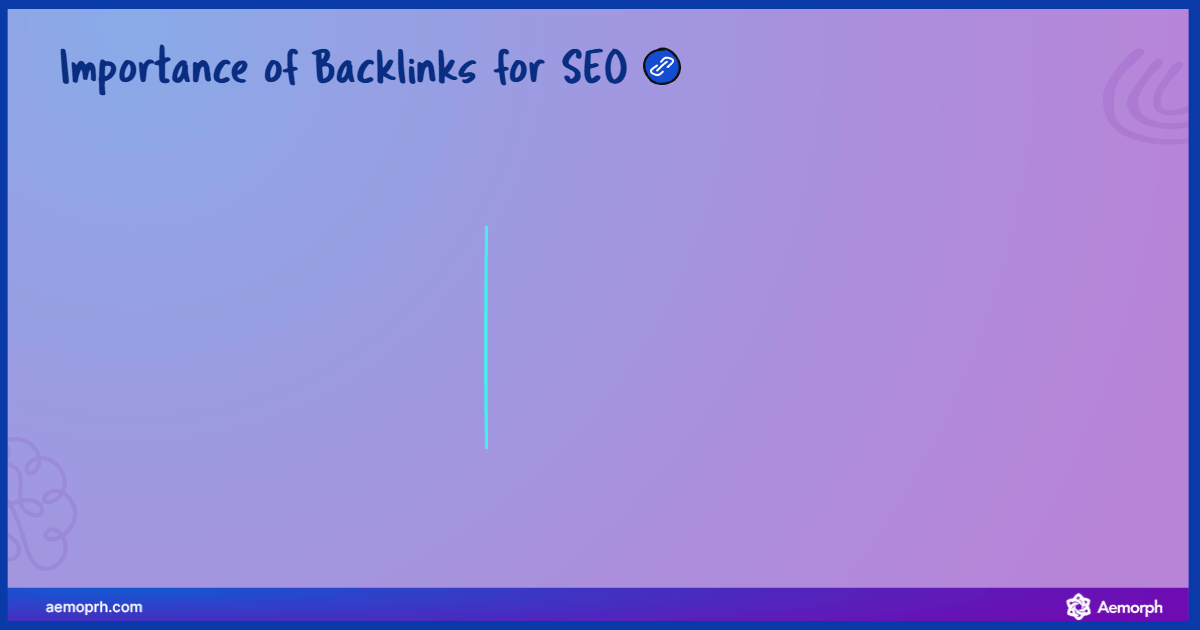 Infographic explaining the importance of backlinks for SEO, including domain authority, relevance, and anchor text.