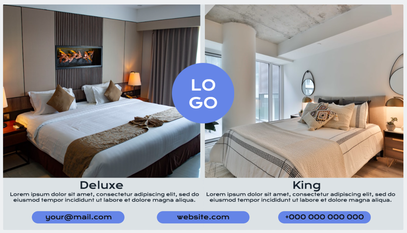 Get Fugo's Hotel Advertisement Suite Template for digital signage.