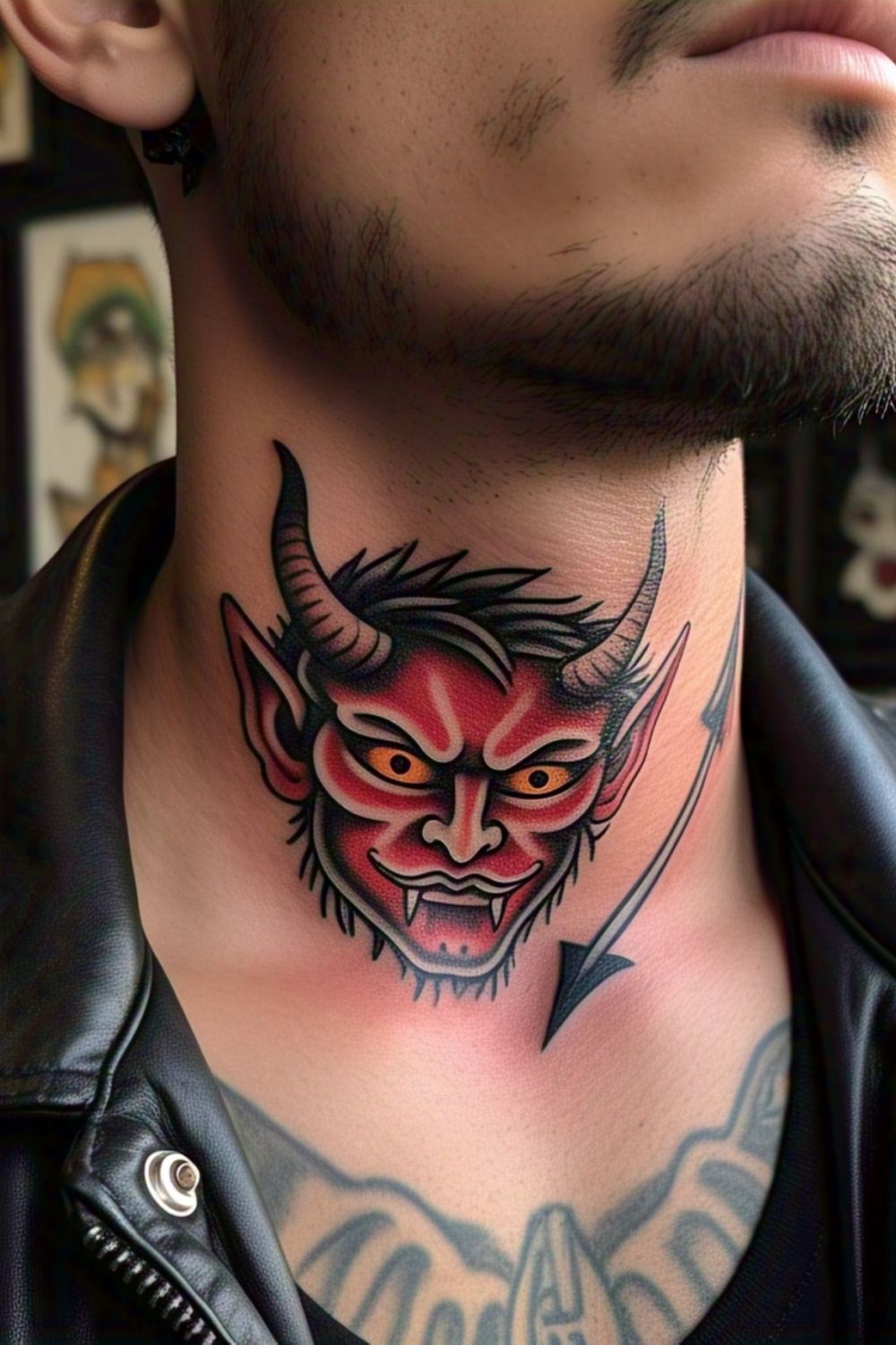 Devil Throat Tattoo