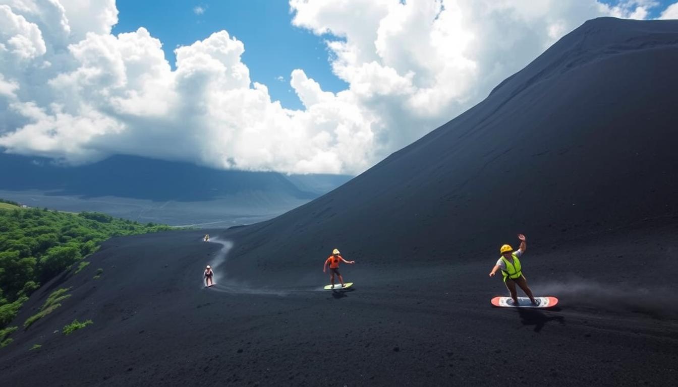 volcano boarding