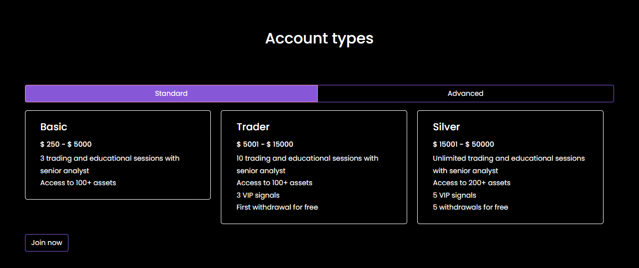 FPS Limited Standard accounts