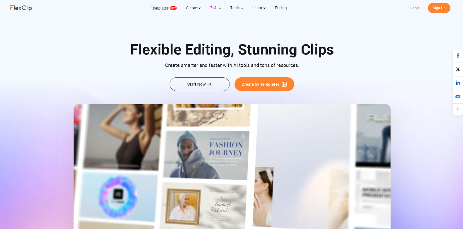 flexclip video ad maker