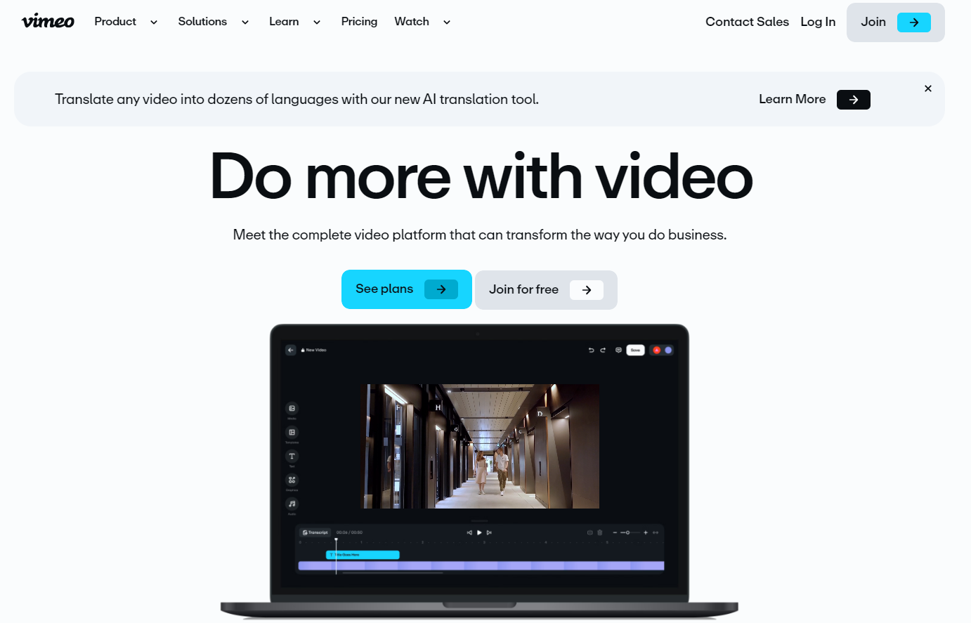 Vimeo screenshot