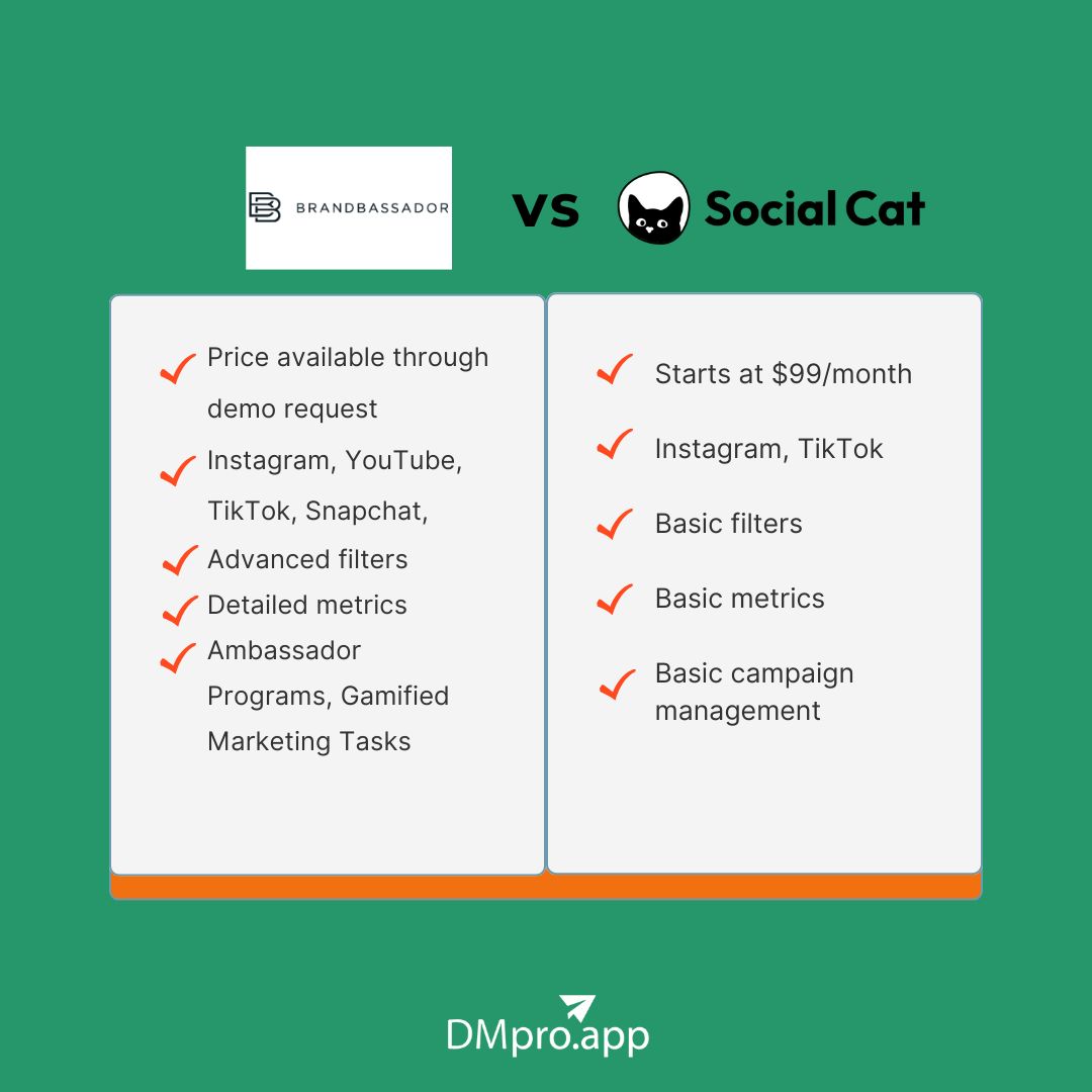 BrandBassador vs. social cat