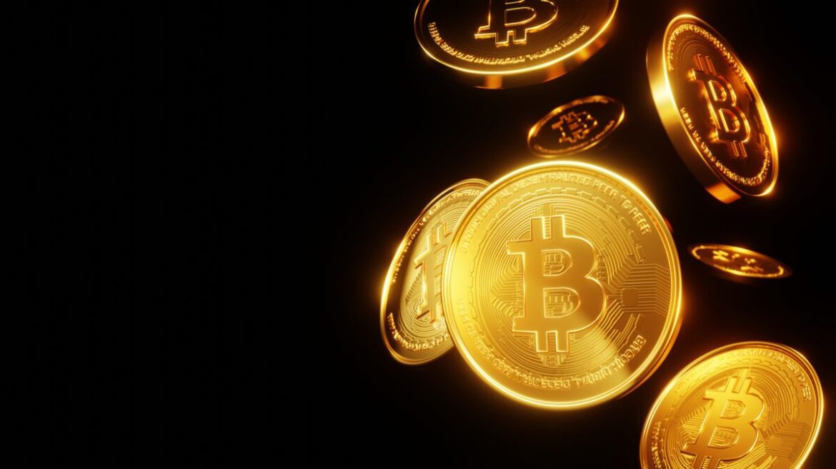 Golden Bitcoin Coins