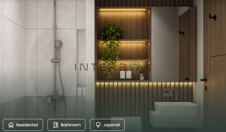 Desain Interior Kamar Mandi Modern Luxury