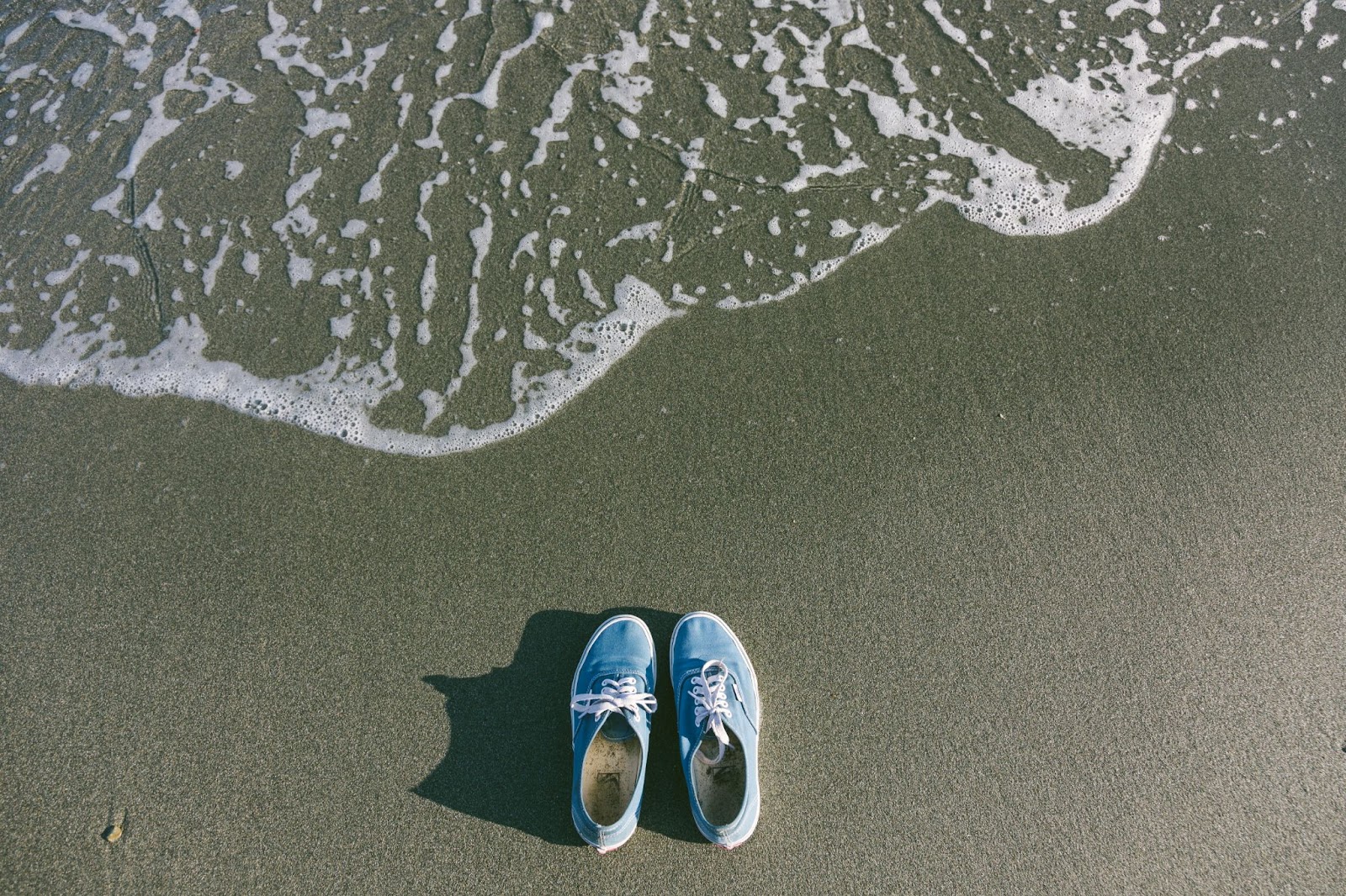 Running Shoes on the Shore