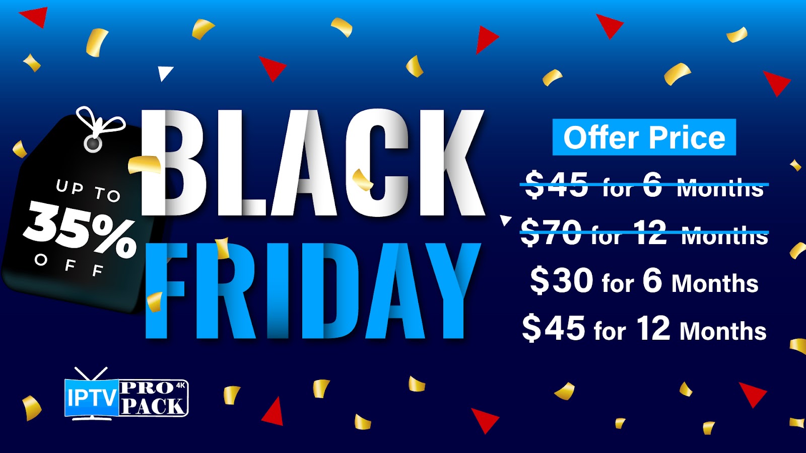 Propack IPTV Black Friday Offer