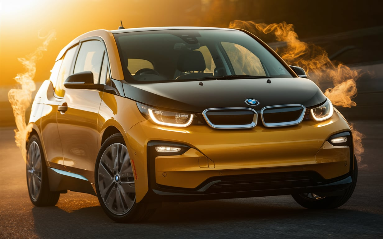 BMW i3 Yellow Fog Light Tint