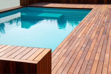 incorporating water features into your deck design swimming pool designed into decking area custom built michigan