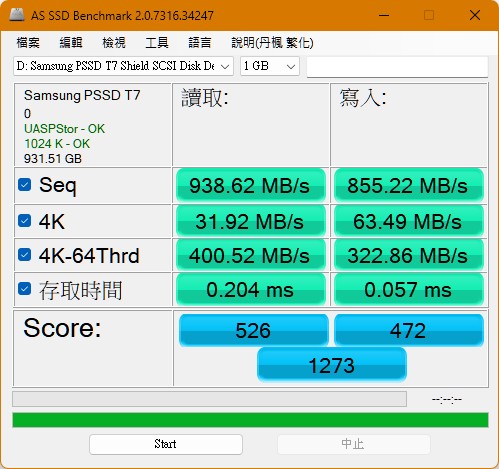 Samsung T7 Shield SSD 1TB移動外接式