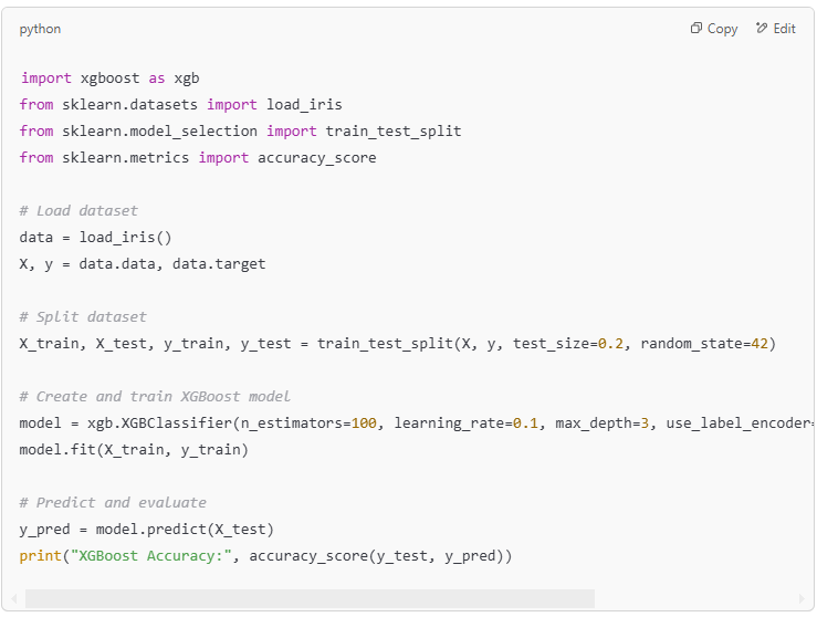 XGBoost classifier implementation in Python Part 1.