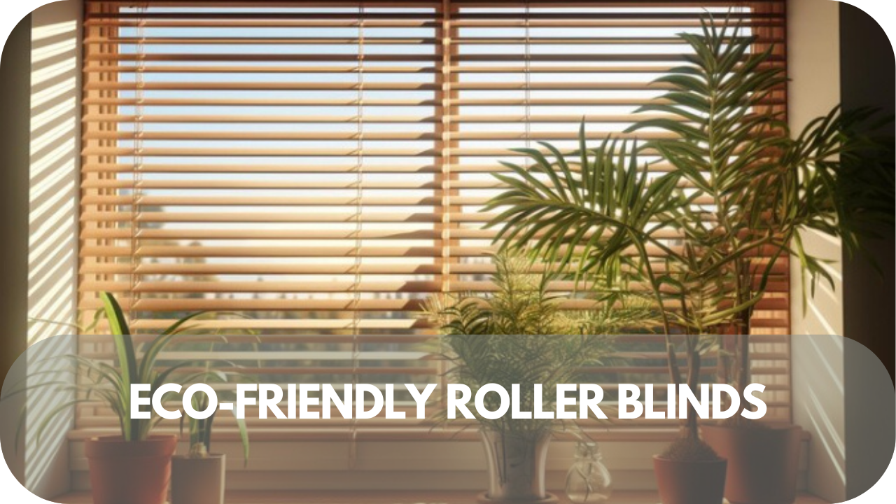 Eco-friendly roller blinds for sustainable style and energy savings.