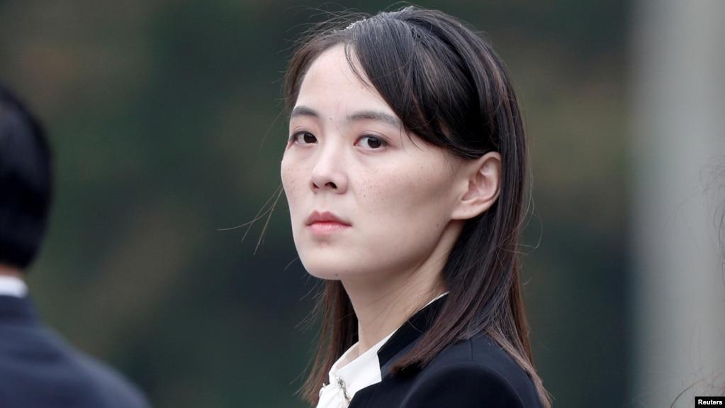 朝鲜领导人金正恩的胞妹金与正。(路透社：2019年3月2日)