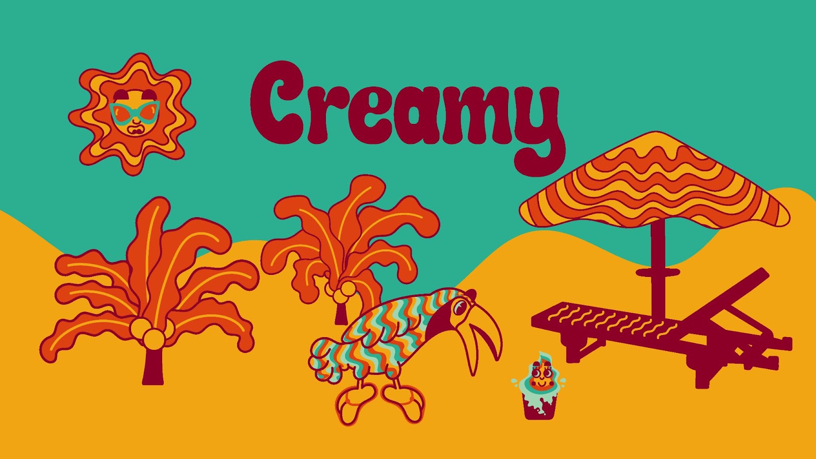 Image from the Creamy: Branding and Visual Identity Rooted in Rio's Vibrant Culture article on Abduzeedo