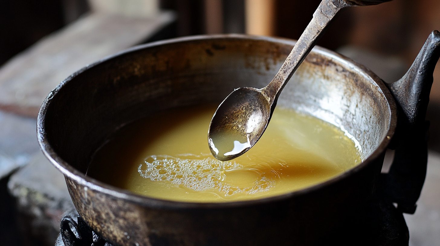 Preparing oils for making tallow soap