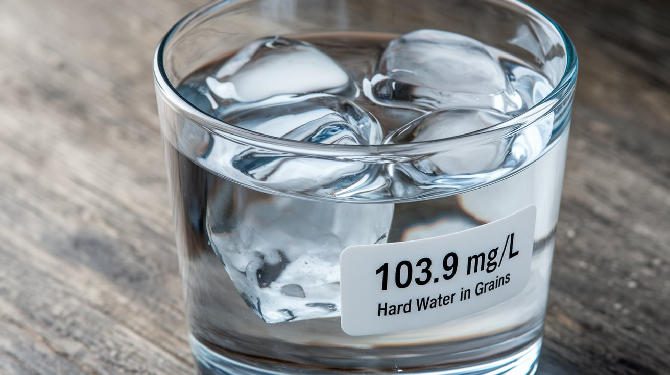 103.9 mg/l Hard Water in Grains