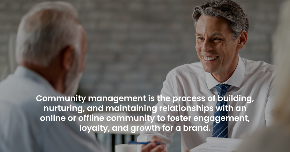 community management is a process of building relationships with an online or offline community