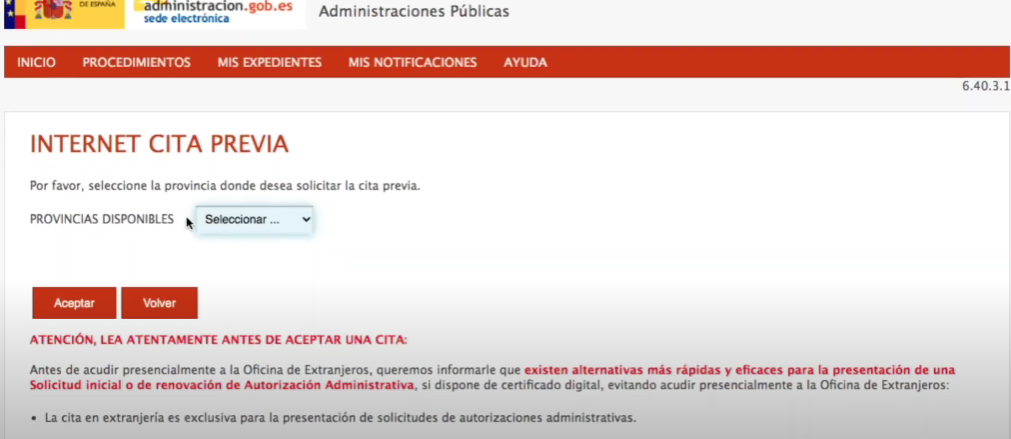 Guía para solicitar cita para recogida de TIE