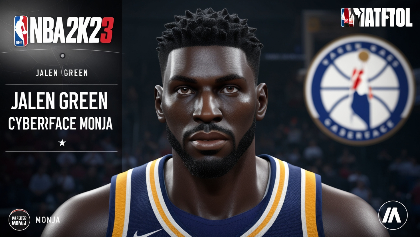 NBA 2K23 Jalen Green Cyberface Monja